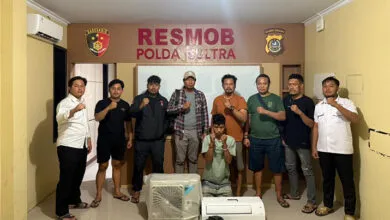 Gasak Tujuh Unit AC, Pelaku Pencurian Berhasil Dibekuk Resmob Polda Sultra