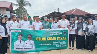 Pastikan Stabilitas dan Harga Pangan, Bupati Muna Barat Gelar Sidak