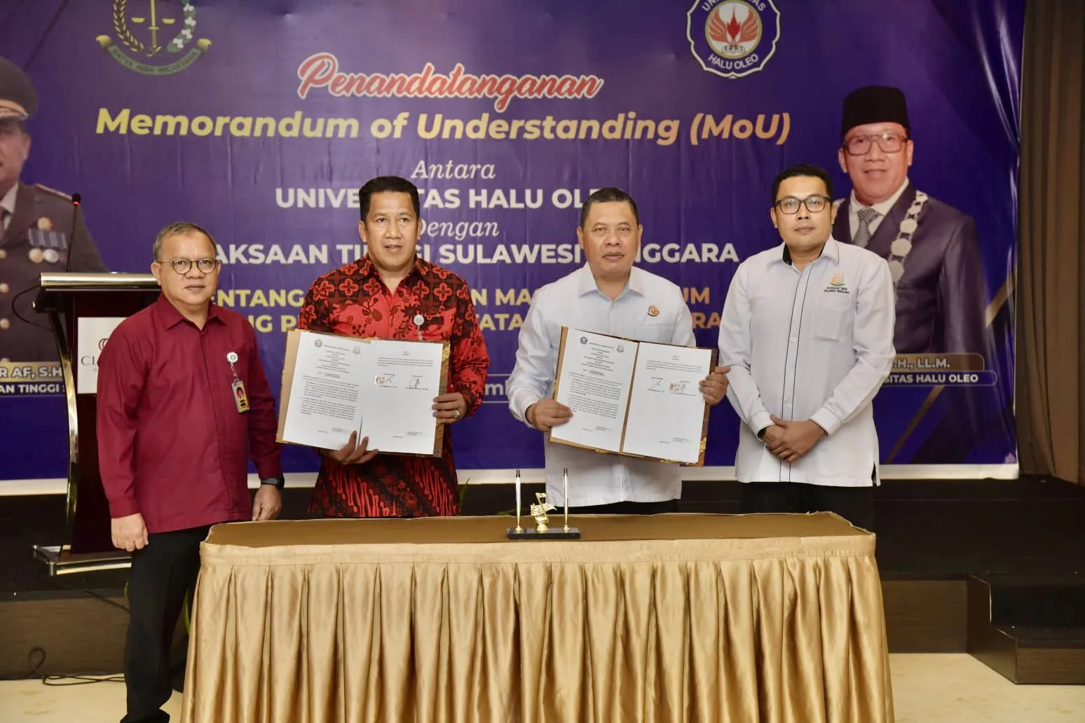 UHO dan Kejati Sultra Teken MoU, Perkuat Perlindungan Hukum dan Penyelamatan Aset Kampus