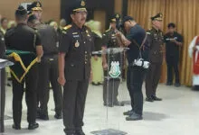 Kajati Sultra Lantik Saiful Bahri Siregar sebagai Wakajati