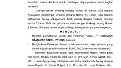 Ainun Indarsih Cs Siap Ajukan Eksekusi Lahan PT OSS Pasca Terima Salinan Putusan Kasasi