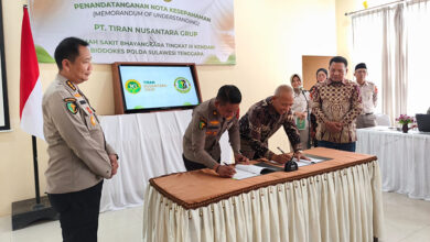 PT Tiran Nusantara Grup dan RS Bhayangkara Kendari Teken MoU Menuju SDM Sehat
