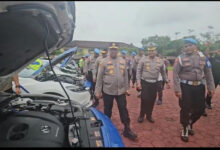 Kapolda Sultra Inspeksi Gudang Senjata dan Armada SAR