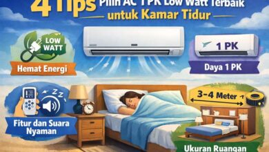4 Tips Pilih AC 1 PK Low Watt Terbaik untuk Kamar Tidur