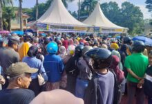 Pasar Murah di Polda Sultra Diserbu Warga