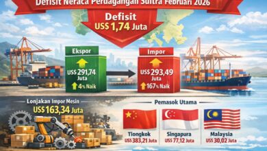 Neraca Perdagangan Sultra Defisit, Impor Mesin Melonjak Tajam