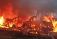 10 Kios Penjual RB di Pasar Laino Muna Hangus Terbakar