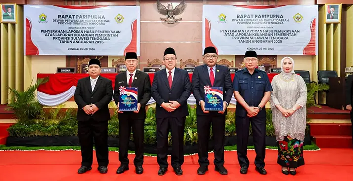 Sultra Kembali Raih Opini WTP-PSH, ASR: Bukti Komitmen Tata Kelola Keuangan yang Akuntabel