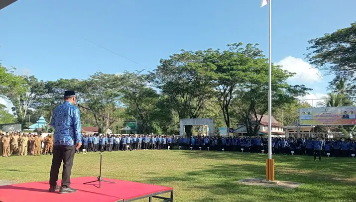 Sejumlah ASN Tinggalkan Barisan saat Upacara, Sekda Muna Barat Marah