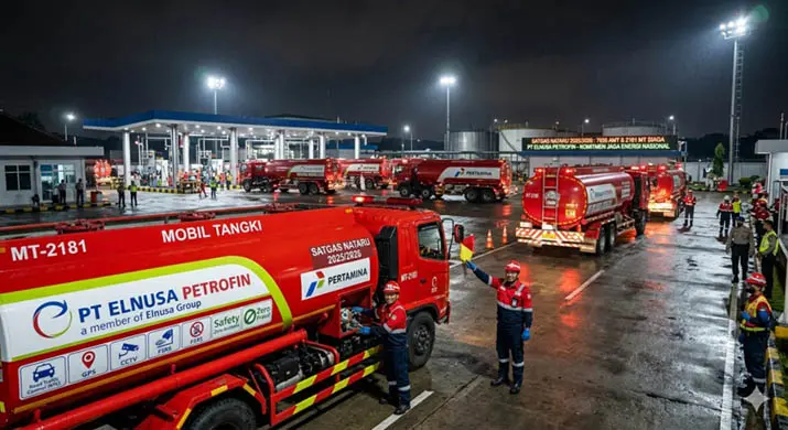 Dukung Satgas Nataru Pertamina, Elnusa Petrofin Siagakan 7.636 AMT dan 2.181 Mobil Tangki
