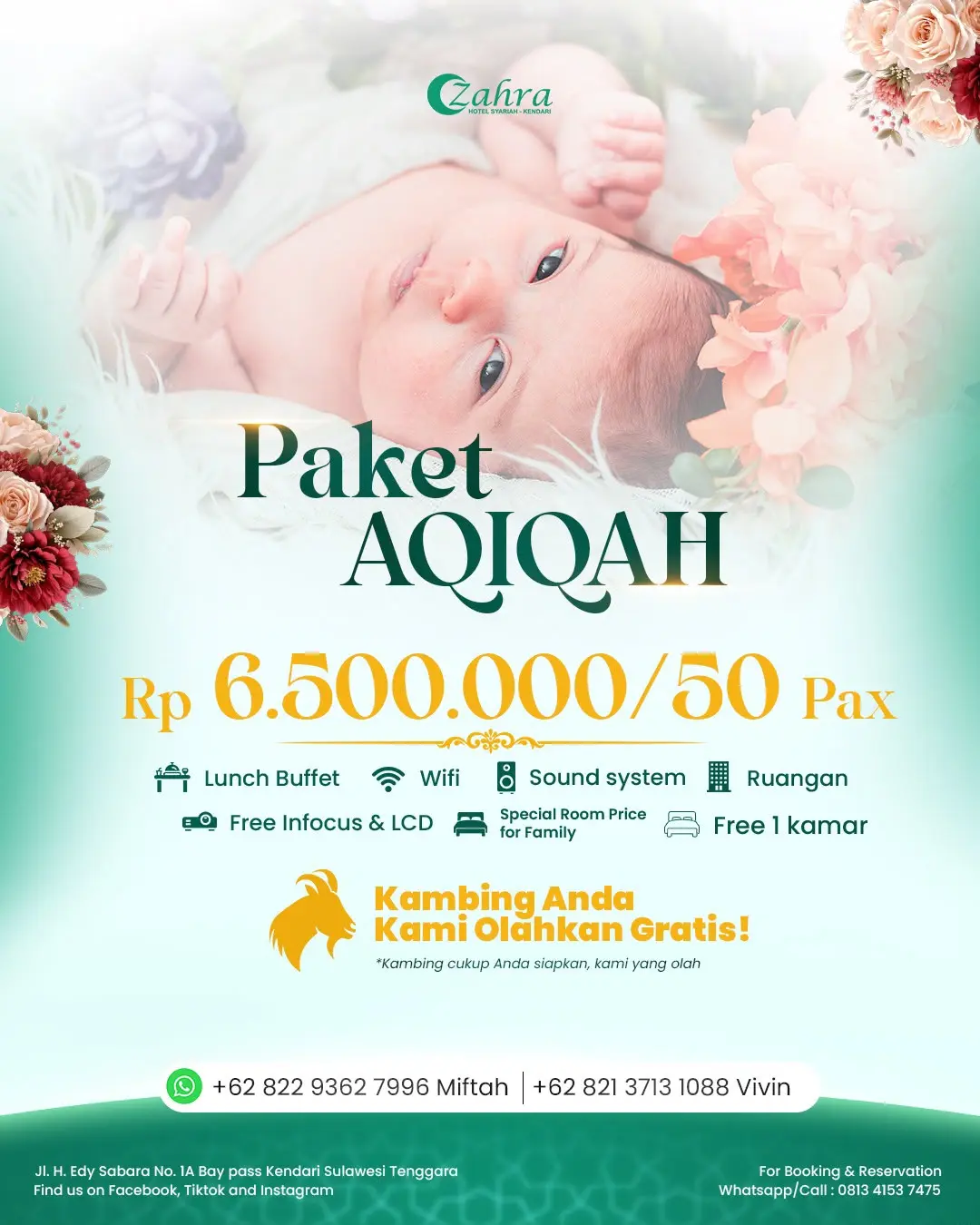 Paket Aqiqah Hotel Zahra kendari