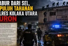Kabur dari Sel, Sepuluh Tahanan Polres Kolaka Utara Buron