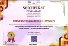 Unggul Tata Kelola Keuangan, UHO Raih Penghargaan IKPA dari KPPN Kendari