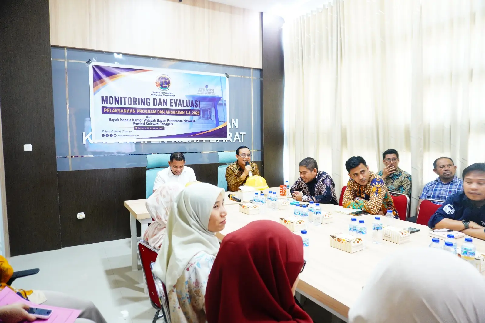 Kanwil BPN Sultra Apresiasi Kinerja BPN Muna Barat dalam Capaian Realisasi Anggaran dan Target Program PTSL