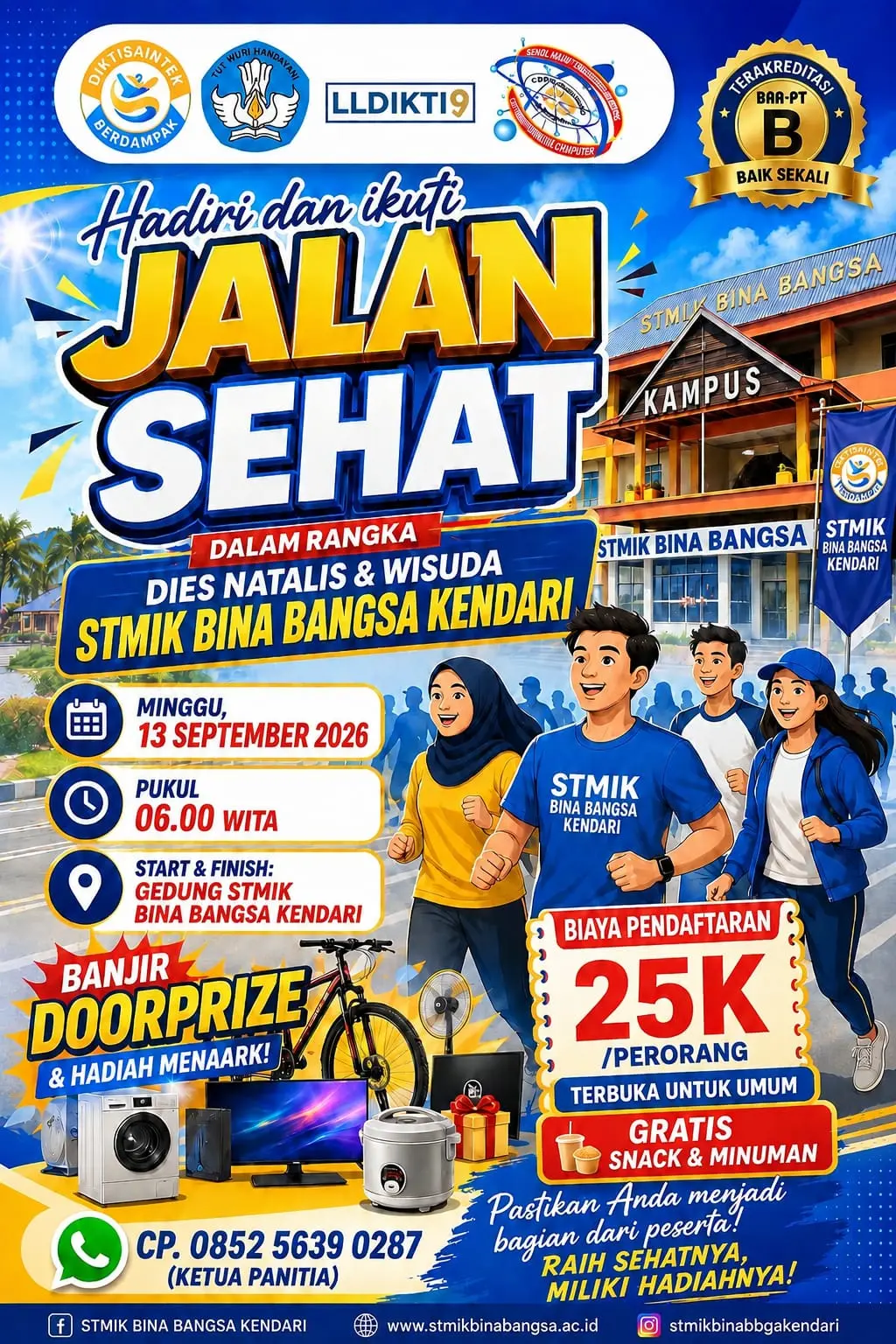 jalan sehat stmik bina bangsa kendari