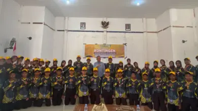 Wakil Bupati Mubar Lepas Pemberangkatan Kontingen Jambore Nasional XII