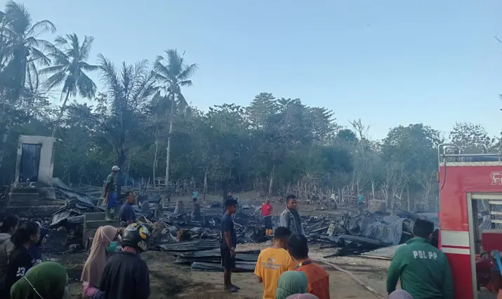 Si Jago Merah Hanguskan Tiga Rumah di Muna Barat, Kerugian Ditaksir Ratusan Juta