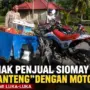 Mak-Mak Penjual Siomay 'Adu Banteng' dengan Motor CRF hingga Alami Luka-Luka