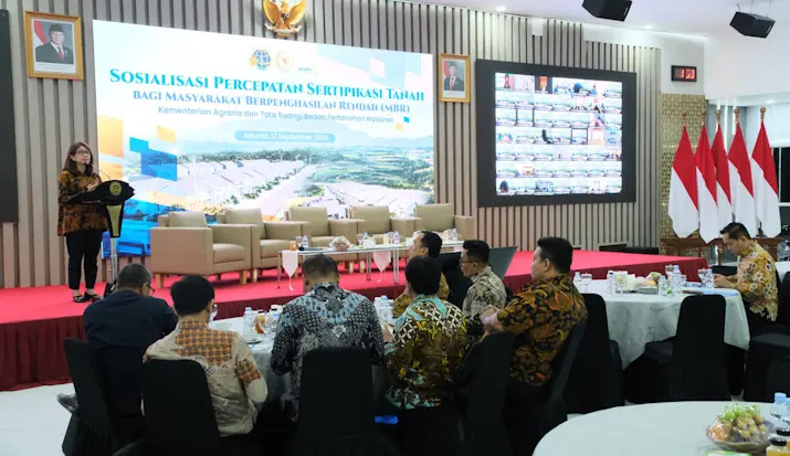 Kementerian ATR/BPN Gelar Sosialisasi Percepatan Sertifikasi Tanah bagi Masyarakat Berpenghasilan Rendah