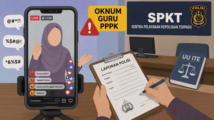 Oknum Guru PPPK di Muna Barat Dilaporkan ke Polisi Atas Dugaan Pelecehan Verbal saat "Live Tiktok"