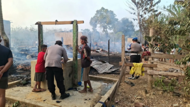 Lima Unit Rumah di Muna Barat Terbakar, Kerugian Mencapai Ratusan Juta